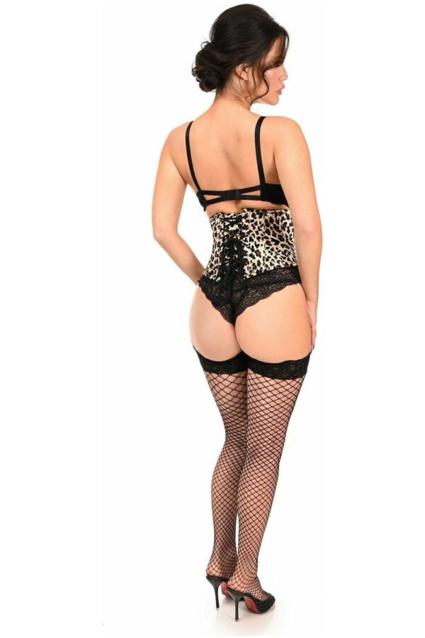 Lavish Leopard Velvet Mini Cincher Corset - Daisy Corsets