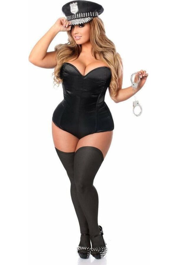 Lavish 3 PC Rhinestone Cop Costume - Daisy Corsets