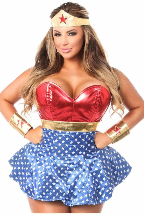 Lavish 3 PC Superhero Corset Dress Costume - Daisy Corsets