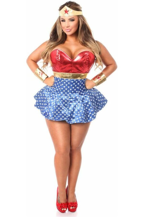 Lavish 3 PC Superhero Corset Dress Costume - Daisy Corsets