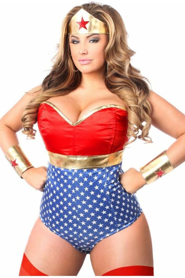 Lavish 3 PC Sexy Superhero Costume - Daisy Corsets