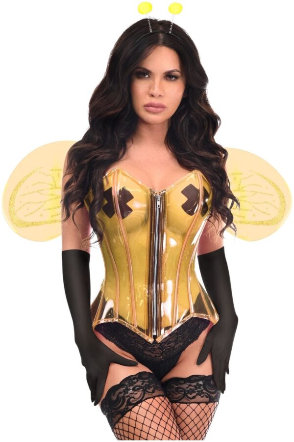 Lavish 4 PC Clear Bee Corset Costume - Image 3
