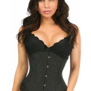 Lavish Pinstripe Underbust Corset - Daisy Corsets