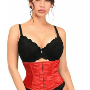 Lavish Red Satin Mini Cincher - Daisy Corsets