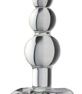 Beaded Anal Plug Clear Glass