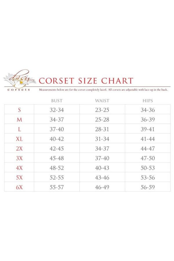 Top Drawer 4 PC Red Premium Pirate Corset Costume - Image 3