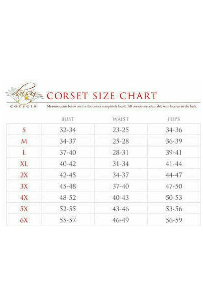 Top Drawer Red Plaid Faux Leather Double Steel Boned Curvy Cut Waist Cincher Corset - Image 2