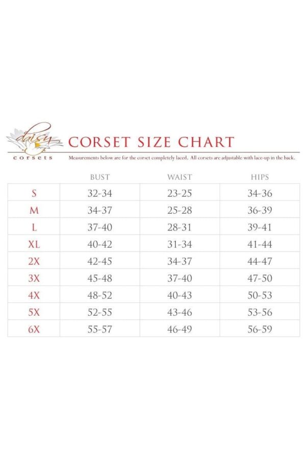 Top Drawer 6 PC Frisky French Maid Corset Costume - Image 3