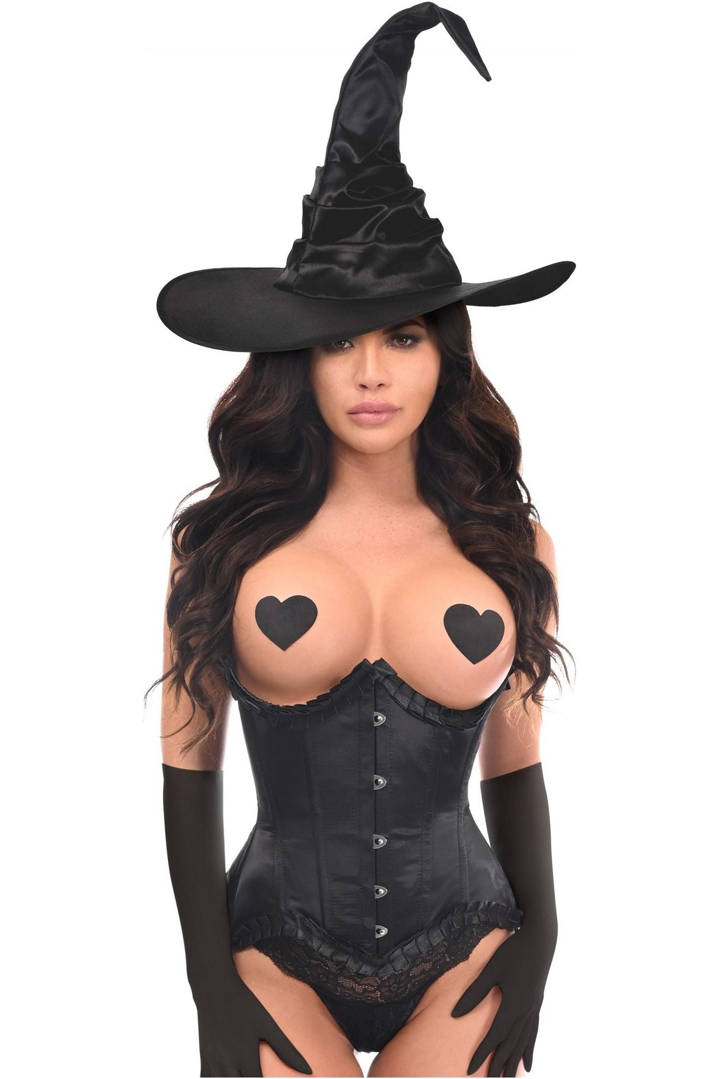 Top Drawer 3 PC Pin-Up Witch Corset Costume - Image 3