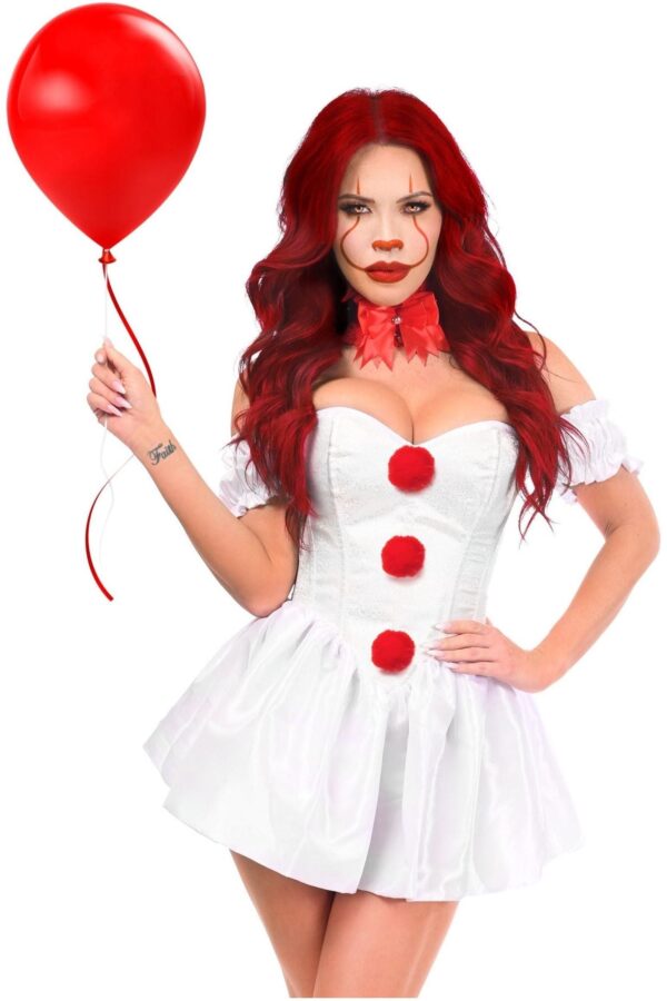 Top Drawer 3 PC Killer Clown Corset Costume - Image 3
