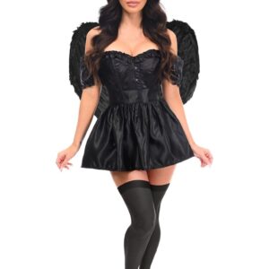 Top Drawer 4 PC Dark Angel Corset Costume