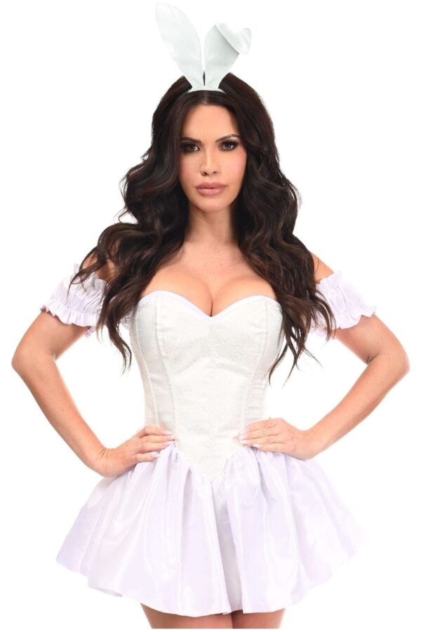 Top Drawer 3 PC Brocade Bunny Corset Dress Costume - Image 3