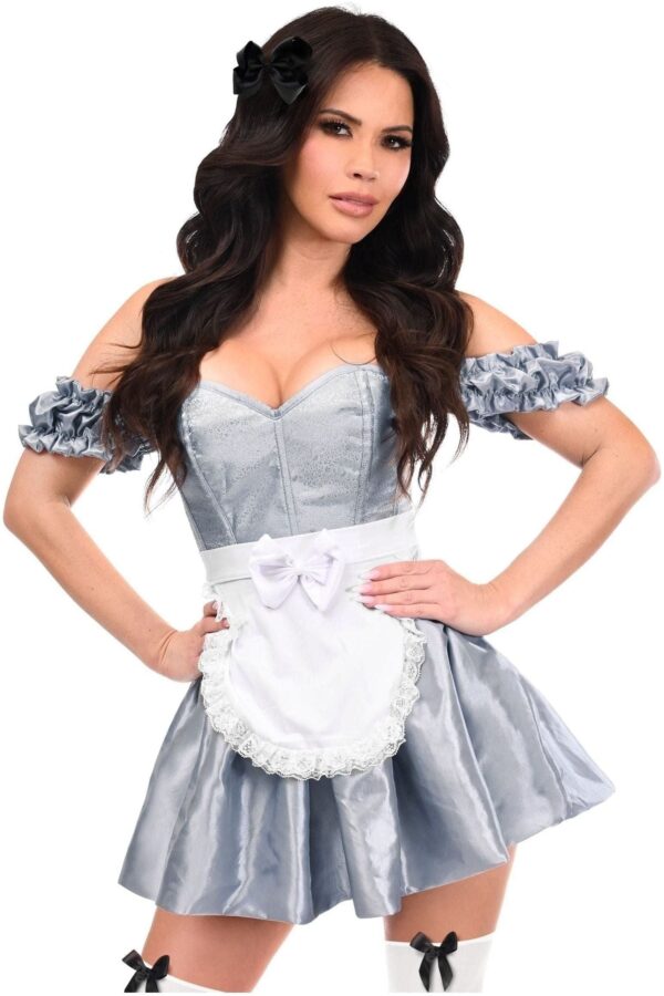 Top Drawer 3 PC Wonderland Seeker Corset Dress Costume - Image 3