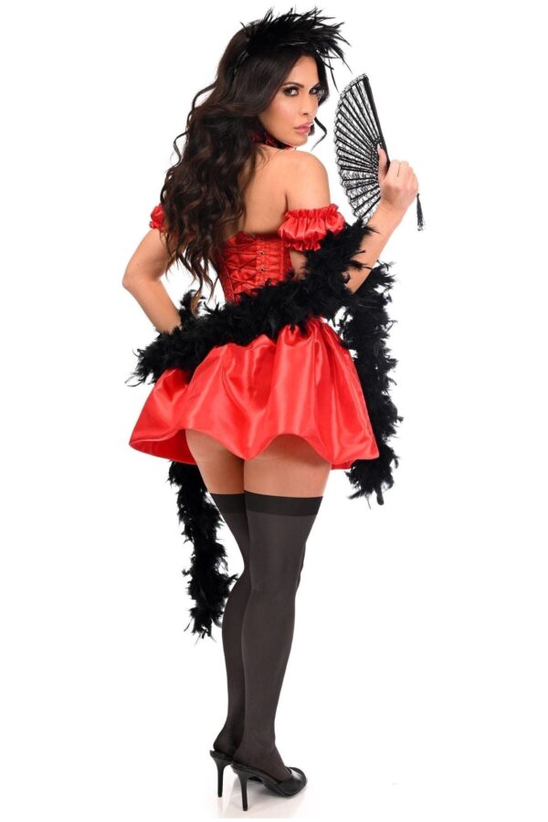 Top Drawer 5 PC Sexy Saloon Girl Corset Dress Costume - Image 2