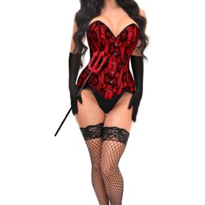 Top Drawer 4 PC Premium Devil Corset Costume