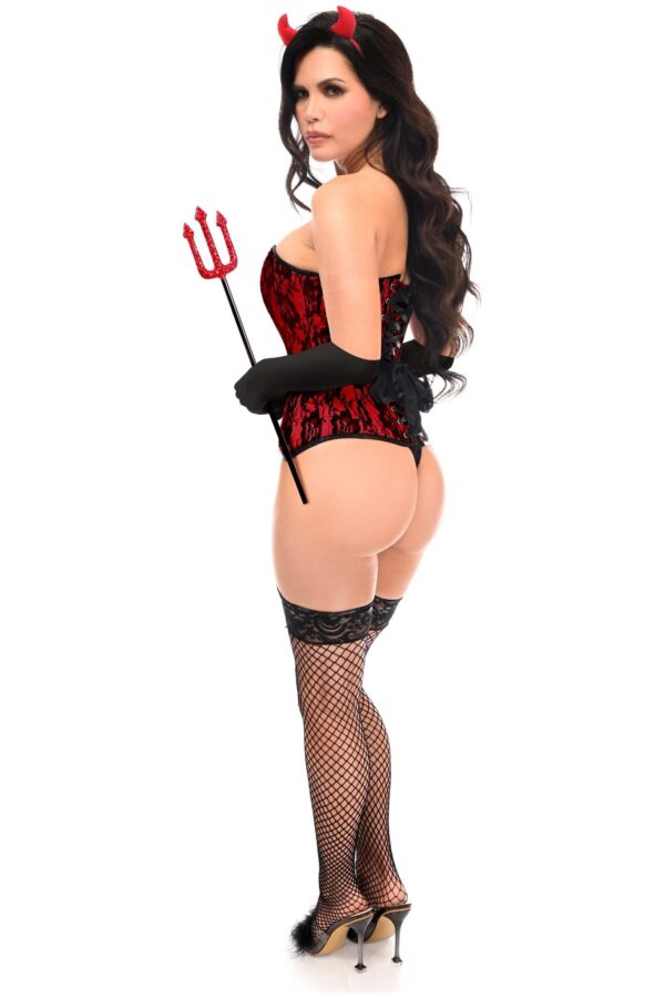 Top Drawer 4 PC Premium Devil Corset Costume - Image 2