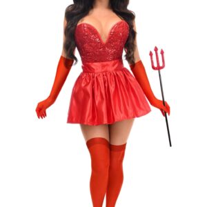 Top Drawer 5 PC Premium Devil Corset Costume