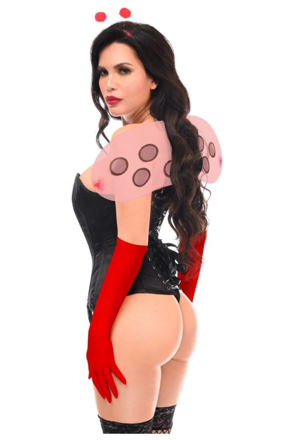 Top Drawer 4 PC Sassy Ladybug Corset Costume - Image 4
