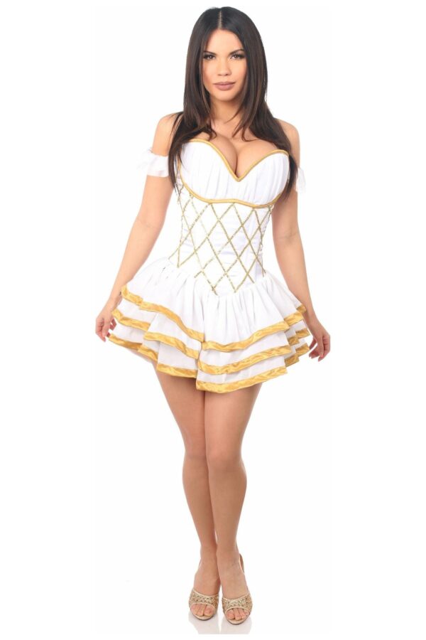 Top Drawer Steel Boned Greek Goddess Corseted Dress