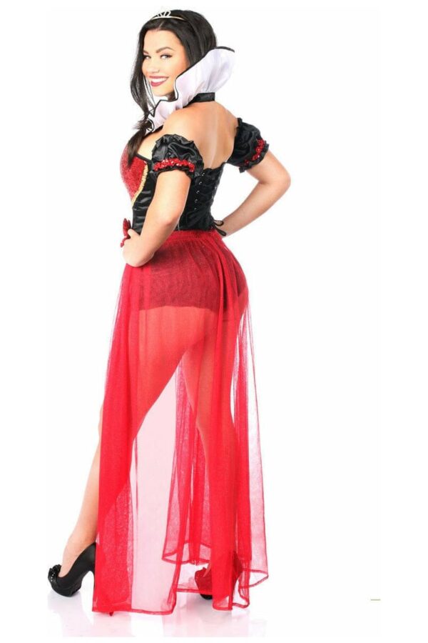 Top Drawer 6 PC Sexy Fairytale Red Queen Costume - Image 4