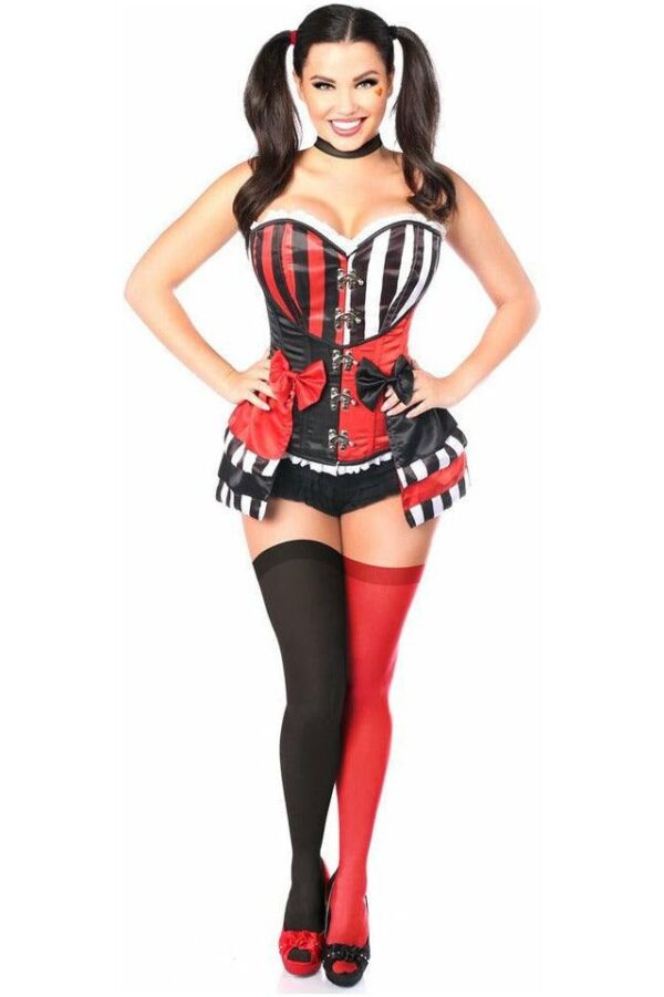 Top Drawer 3 PC Jokester Villian Corset Costume - Daisy Corsets
