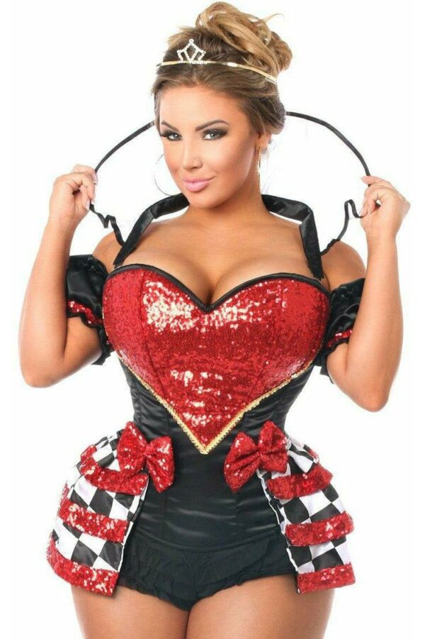 Top Drawer 6 PC Royal Red Queen Corset Costume - Daisy Corsets