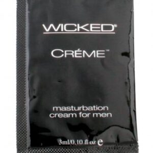Wicked sensual care collection 0.1 oz creme to liquid masturbation cream for men packette - creme