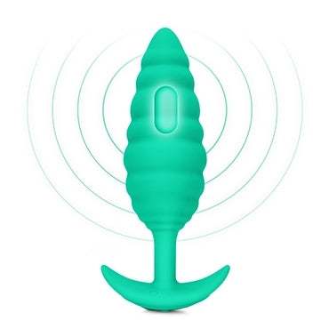b-Vibe Twist Texture Plug Green - Image 2