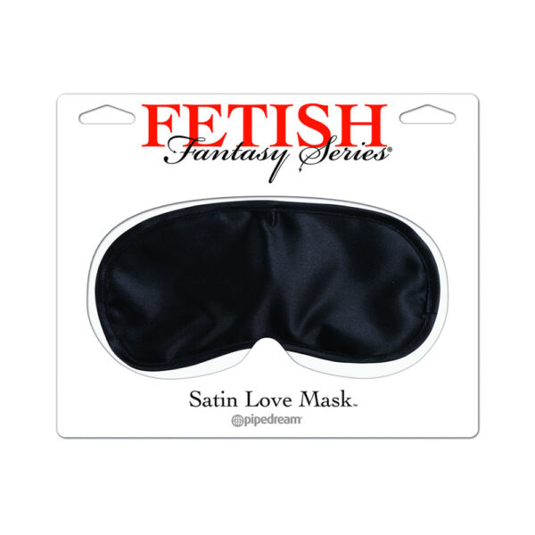 Fetish Fantasy Satin Love Mask Black O/S - Image 2