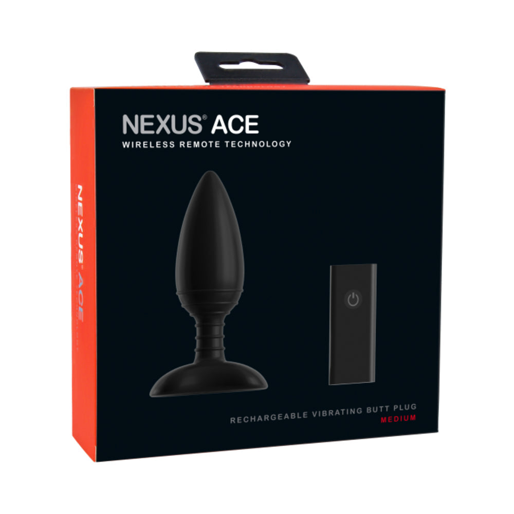 Nexus Ace Remote Control Medium Butt Plug Black - Image 2